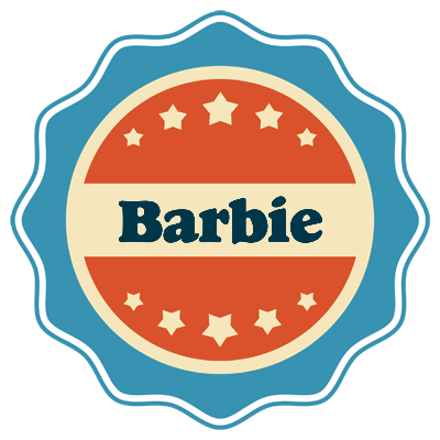 Barbie labels logo
