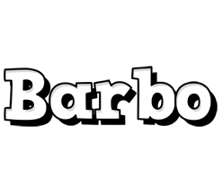 Barbo snowing logo