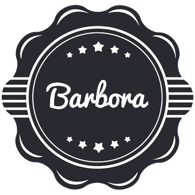 Barbora badge logo