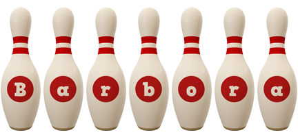 Barbora bowling-pin logo