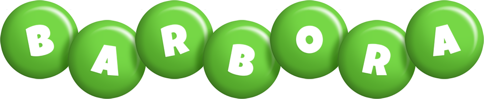 Barbora candy-green logo