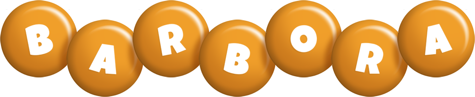 Barbora candy-orange logo