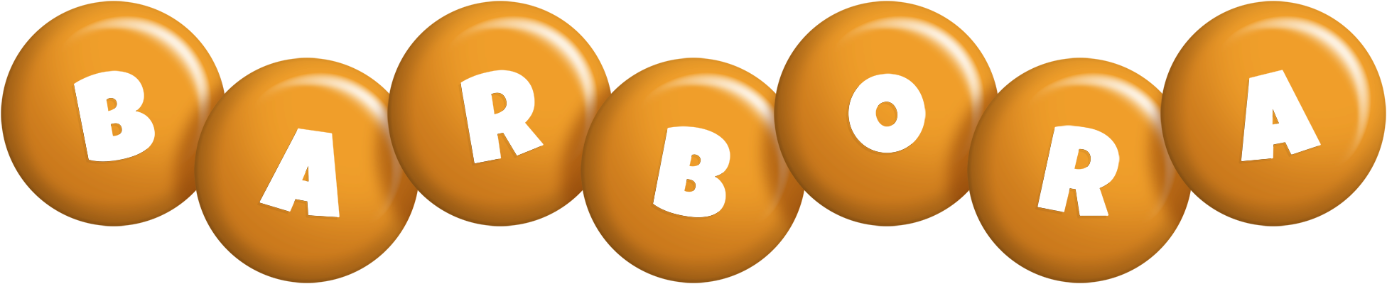 Barbora candy-orange logo