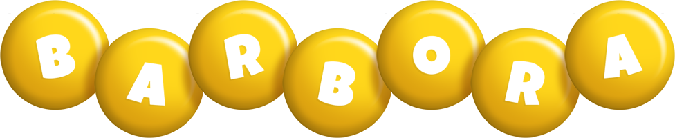 Barbora candy-yellow logo