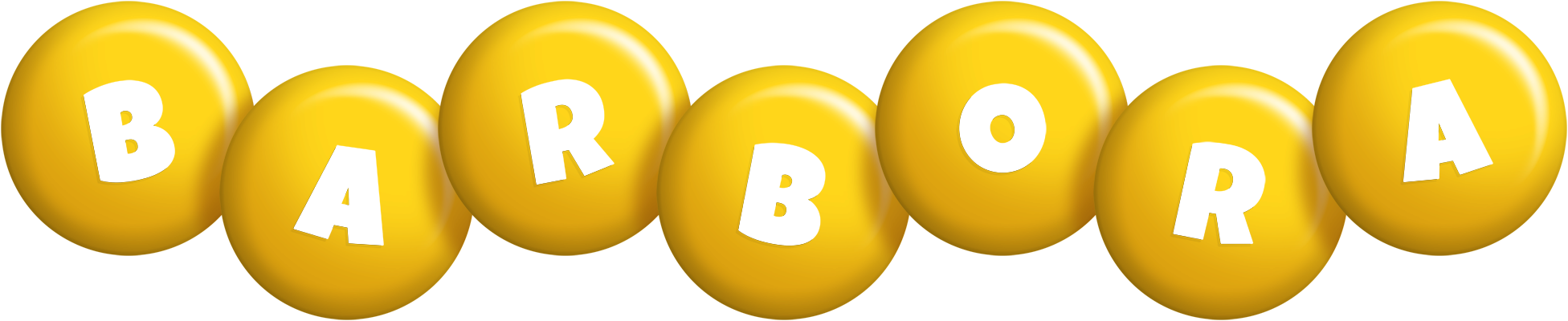Barbora candy-yellow logo