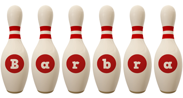 Barbra bowling-pin logo