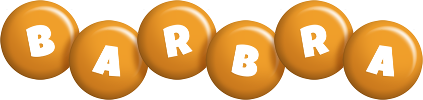 Barbra candy-orange logo