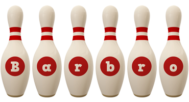 Barbro bowling-pin logo