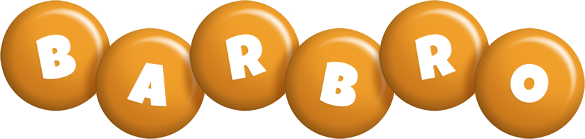 Barbro candy-orange logo