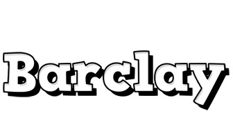 Barclay snowing logo