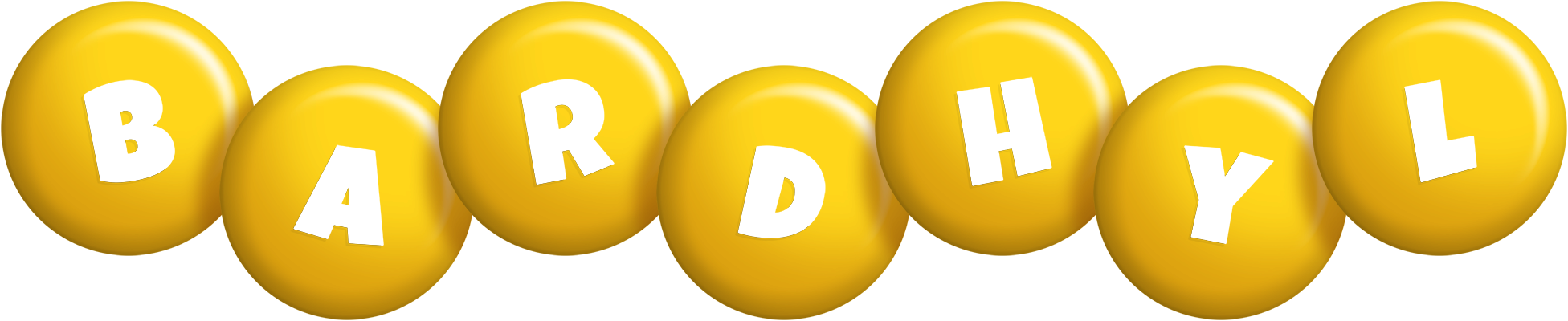 Bardhyl candy-yellow logo