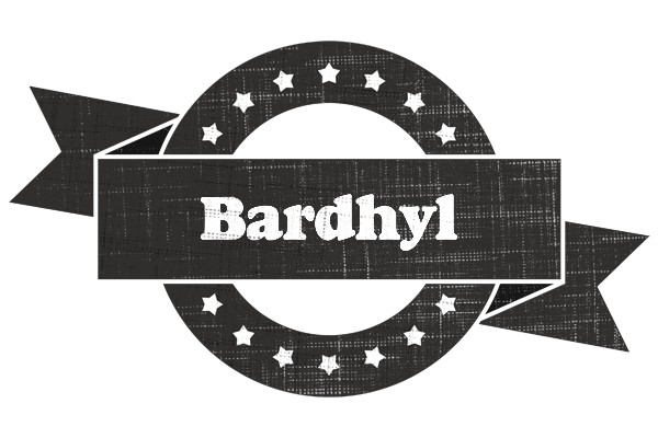 Bardhyl grunge logo