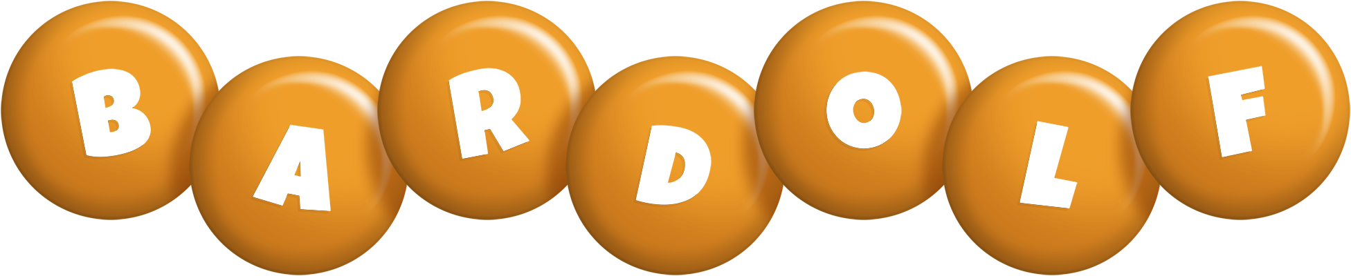 Bardolf candy-orange logo