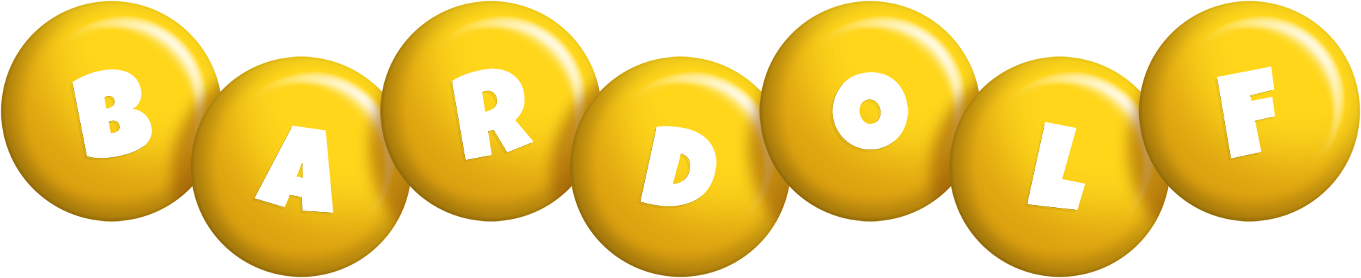 Bardolf candy-yellow logo