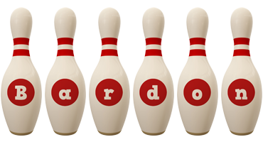 Bardon bowling-pin logo