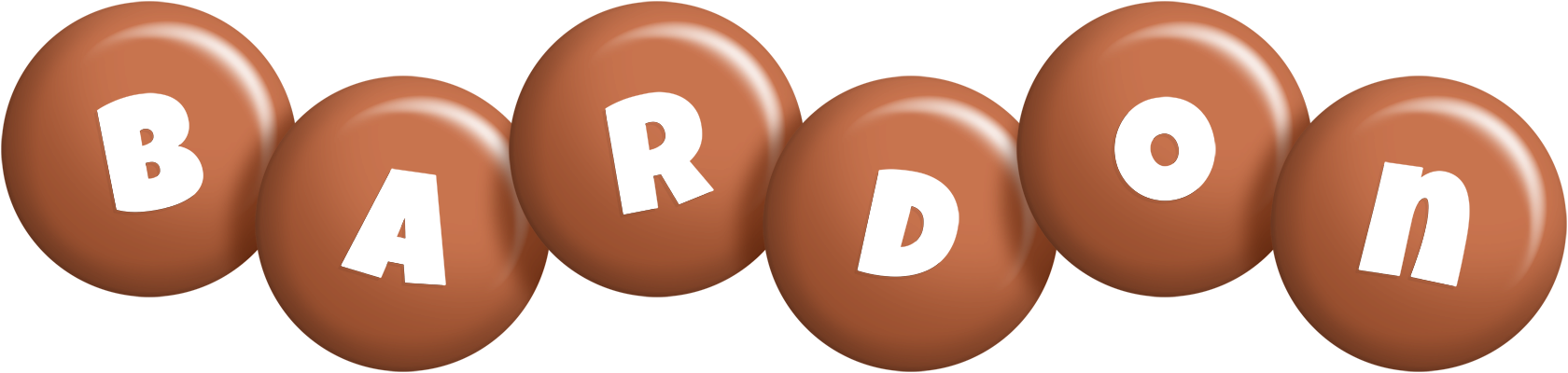 Bardon candy-brown logo