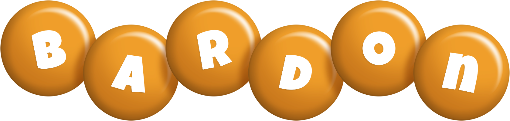Bardon candy-orange logo