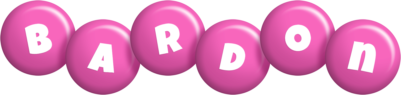 Bardon candy-pink logo
