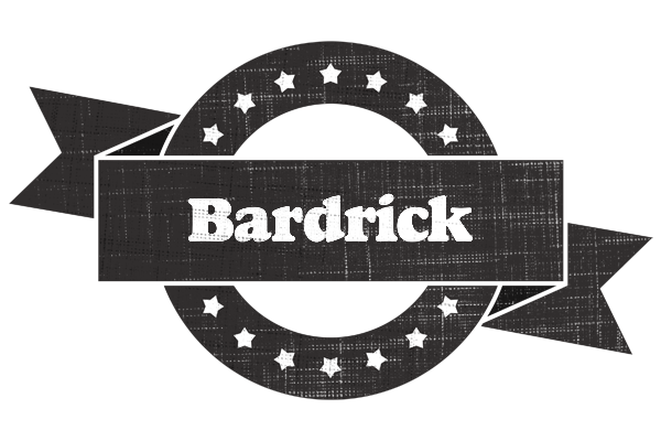 Bardrick grunge logo