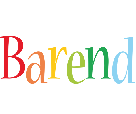 Barend birthday logo