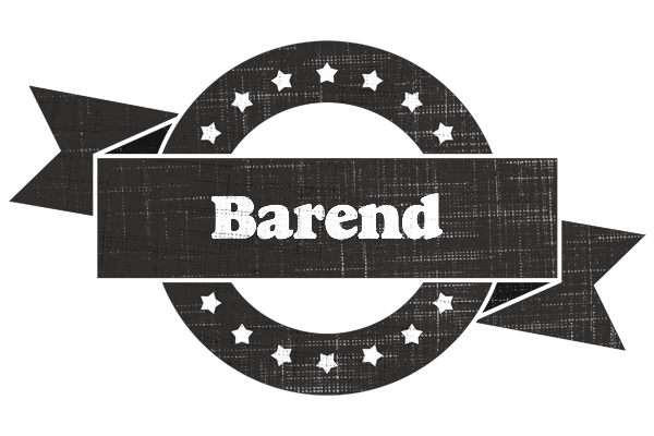 Barend grunge logo