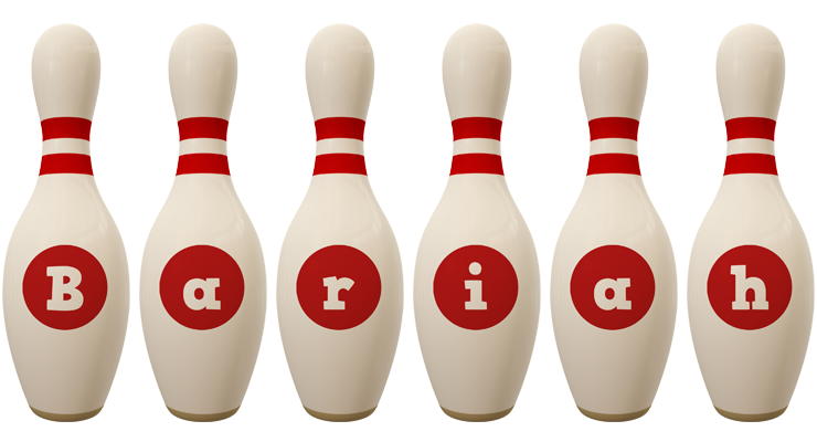 Bariah bowling-pin logo