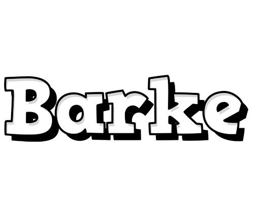 Barke snowing logo