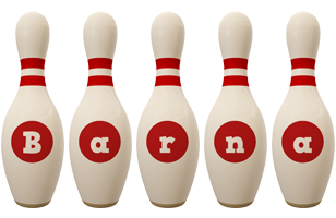 Barna bowling-pin logo