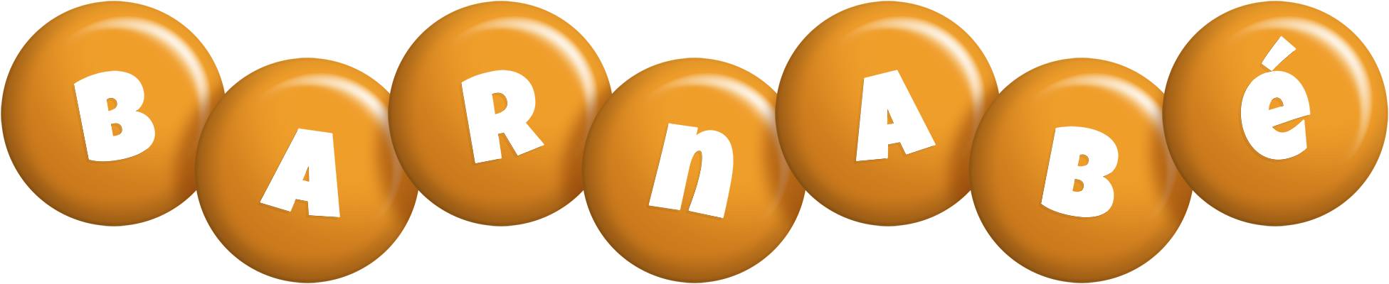 Barnabé candy-orange logo