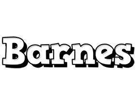 Barnes snowing logo