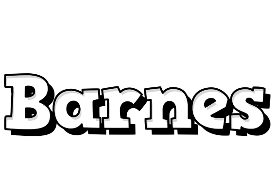 Barnes snowing logo