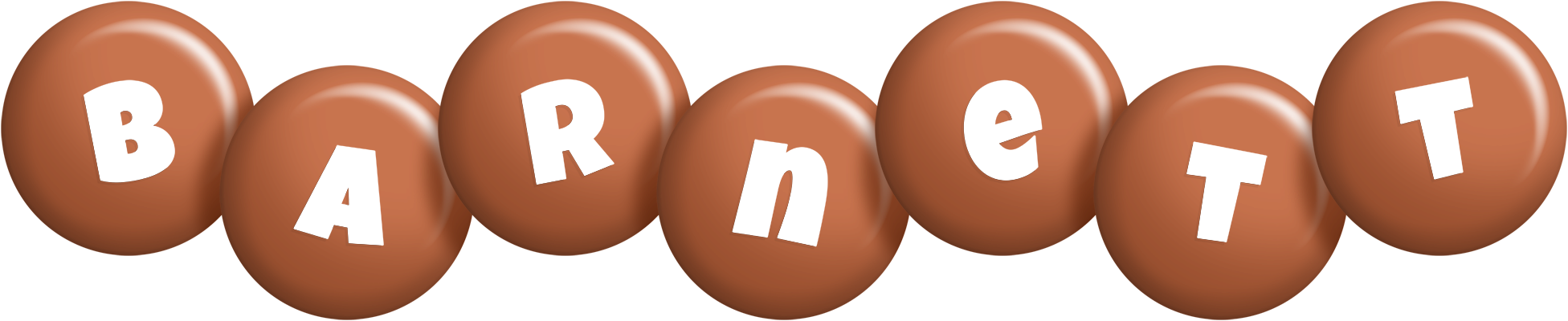 Barnett candy-brown logo
