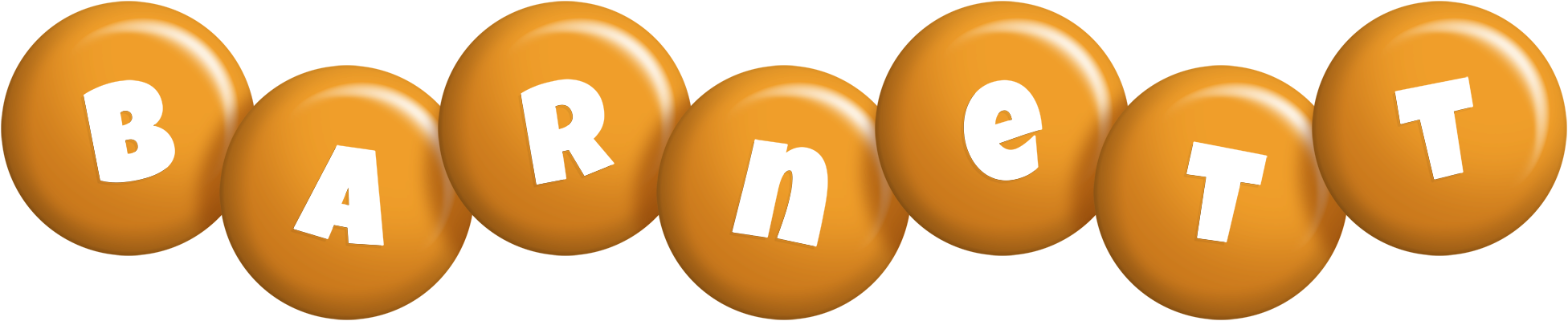 Barnett candy-orange logo