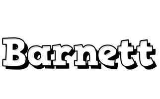 Barnett snowing logo