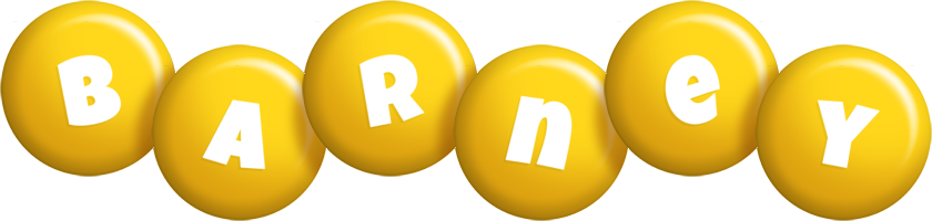 Barney candy-yellow logo