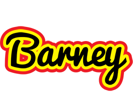 Barney flaming logo