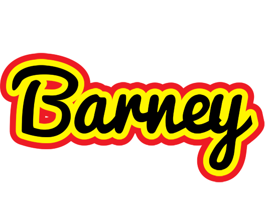 Barney flaming logo