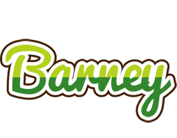 Barney golfing logo