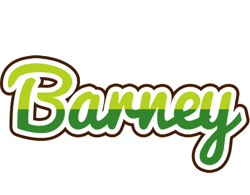 Barney golfing logo