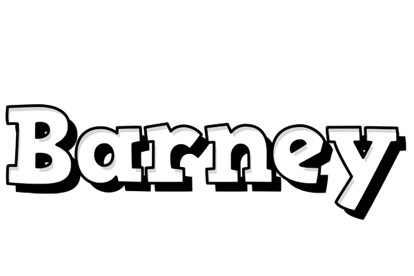 Barney snowing logo