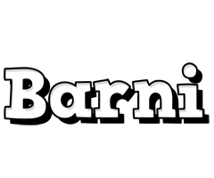 Barni snowing logo