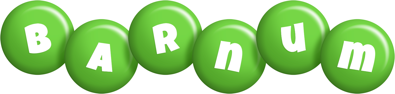 Barnum candy-green logo