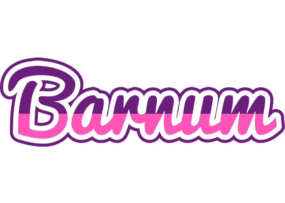 Barnum cheerful logo