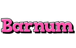 Barnum girlish logo