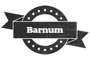 Barnum grunge logo