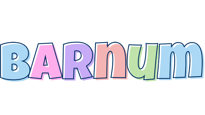 Barnum pastel logo