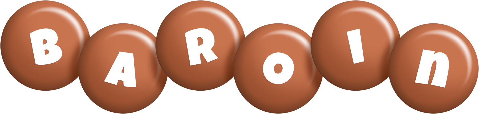 Baroin candy-brown logo