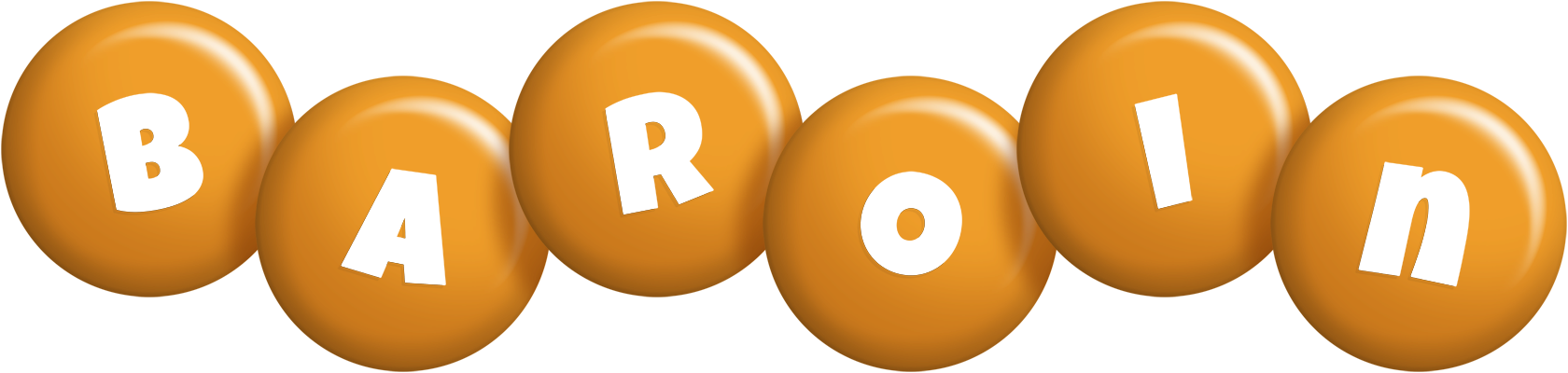 Baroin candy-orange logo