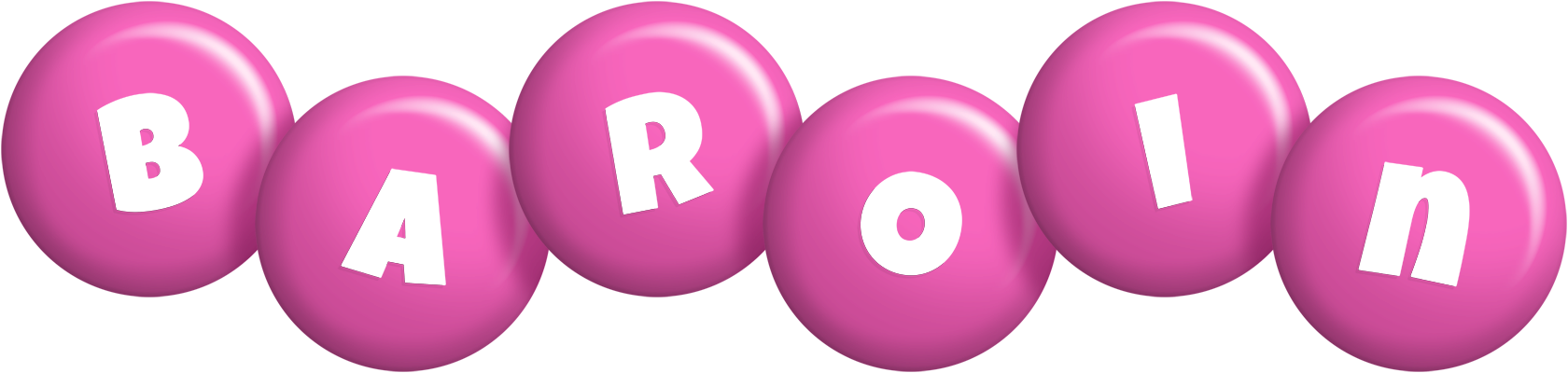 Baroin candy-pink logo