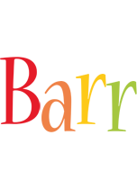 Barr birthday logo